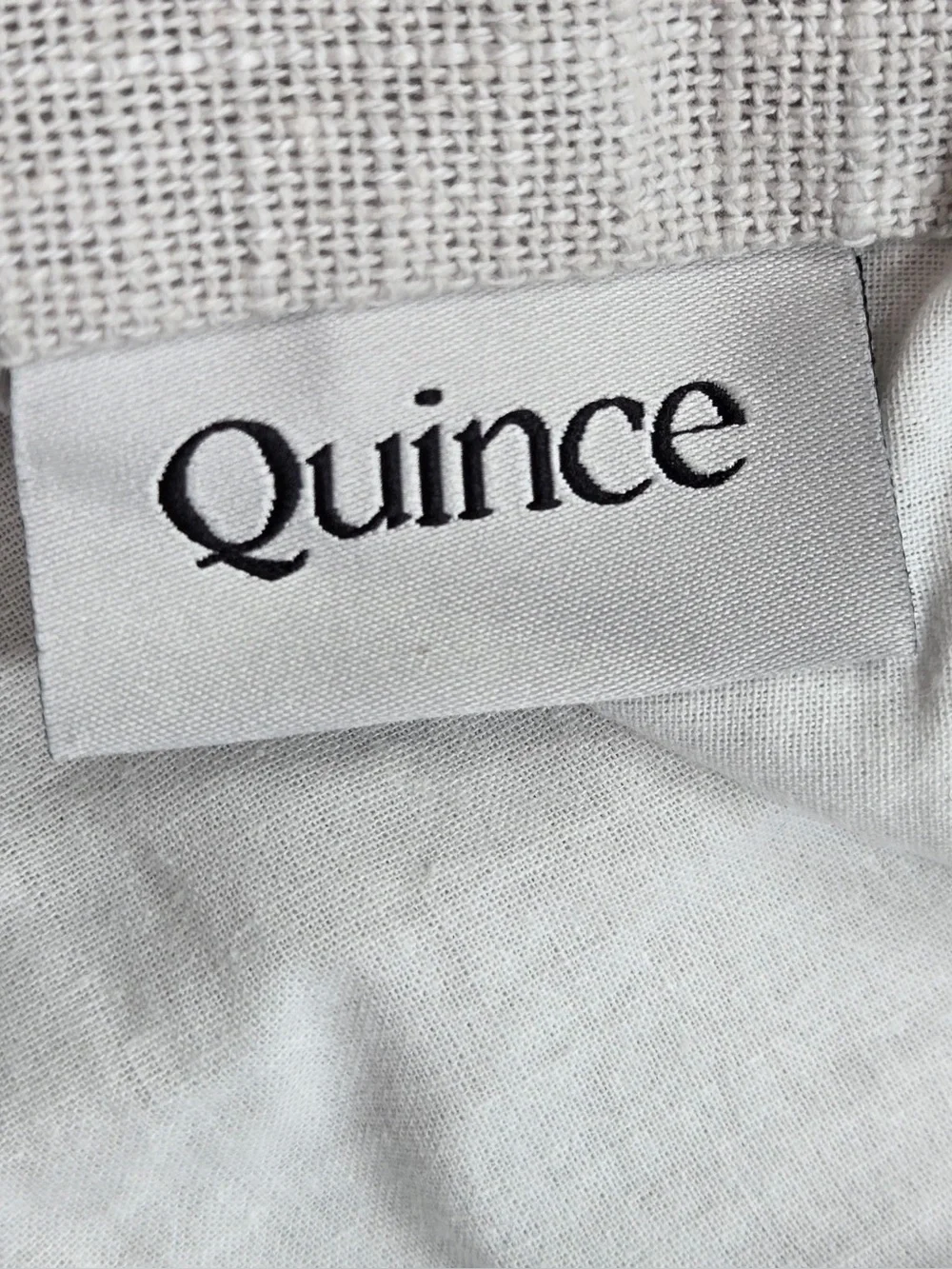QUINCE Set Of 2 48x96 Cotton Slub Curtains Cloud 0847